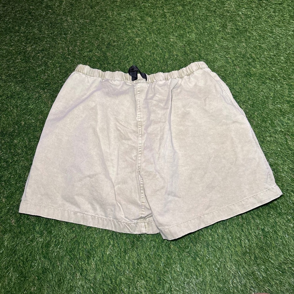 Gramicci G-Shorts Mens Khaki Tan Cotton Twill Climbing Hiking Shorts Size Medium